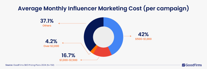 SEO Pricing Plans-2024-Influencer Maketing cost